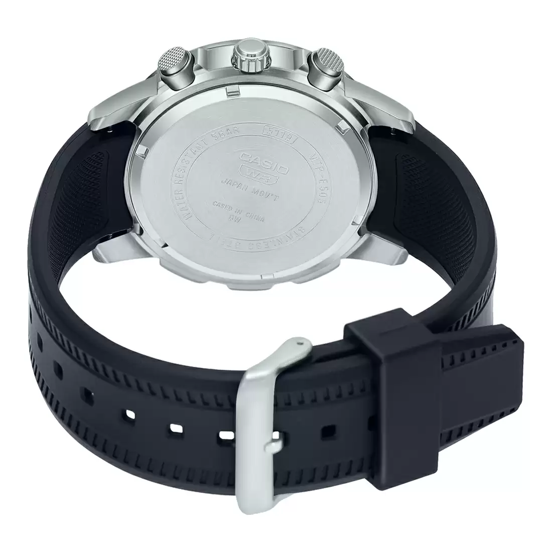Casio MTP-E505-1AVDF Chronograph Resin Band Men's Watch